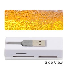 Liquid Bubble Drink Beer With Foam Texture Memory Card Reader (stick) by Cemarart