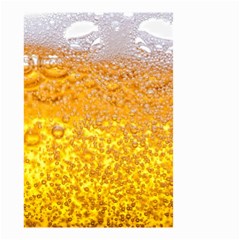 Liquid Bubble Drink Beer With Foam Texture Small Garden Flag (two Sides) by Cemarart