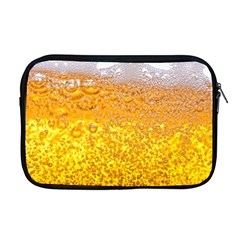 Liquid Bubble Drink Beer With Foam Texture Apple Macbook Pro 17  Zipper Case by Cemarart