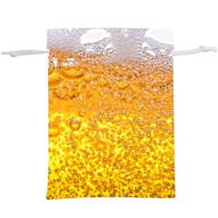 Liquid Bubble Drink Beer With Foam Texture Lightweight Drawstring Pouch (xl) by Cemarart