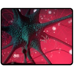 Coronavirus Corona Virus Fleece Blanket (medium) by Cemarart