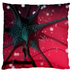 Coronavirus Corona Virus Large Premium Plush Fleece Cushion Case (two Sides)