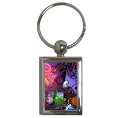 Graffiti Corazones Kingdom Saga Super Key Chain (rectangle) by Cemarart