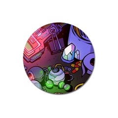 Graffiti Corazones Kingdom Saga Super Magnet 3  (round) by Cemarart