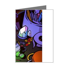 Graffiti Corazones Kingdom Saga Super Mini Greeting Card by Cemarart