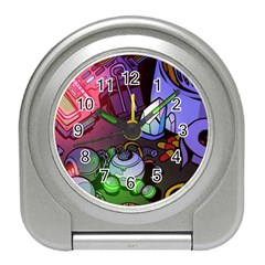 Graffiti Corazones Kingdom Saga Super Travel Alarm Clock by Cemarart