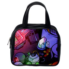 Graffiti Corazones Kingdom Saga Super Classic Handbag (one Side) by Cemarart