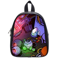 Graffiti Corazones Kingdom Saga Super School Bag (small) by Cemarart