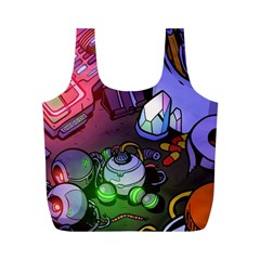 Graffiti Corazones Kingdom Saga Super Full Print Recycle Bag (m) by Cemarart