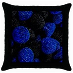 Raspberry One Edge Throw Pillow Case (Black) Front