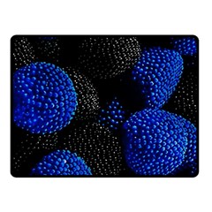 Raspberry One Edge Fleece Blanket (small) by Cemarart