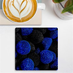 Raspberry One Edge Uv Print Square Tile Coaster  by Cemarart