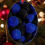 Raspberry One Edge UV Print Acrylic Ornament Oval Front