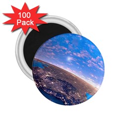 Earth Blue Galaxy Sky Space 2 25  Magnets (100 Pack)  by Cemarart