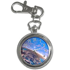 Earth Blue Galaxy Sky Space Key Chain Watches by Cemarart