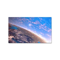 Earth Blue Galaxy Sky Space Sticker (rectangular) by Cemarart