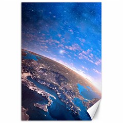 Earth Blue Galaxy Sky Space Canvas 20  X 30  by Cemarart