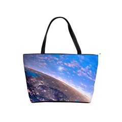 Earth Blue Galaxy Sky Space Classic Shoulder Handbag by Cemarart