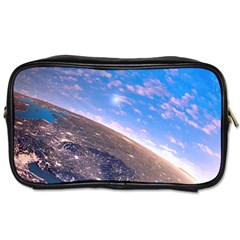 Earth Blue Galaxy Sky Space Toiletries Bag (two Sides) by Cemarart