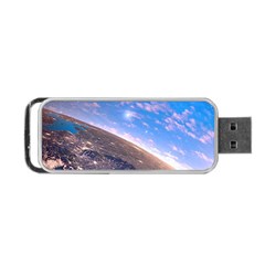 Earth Blue Galaxy Sky Space Portable Usb Flash (two Sides) by Cemarart