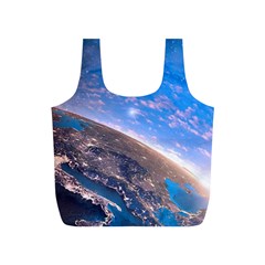 Earth Blue Galaxy Sky Space Full Print Recycle Bag (s) by Cemarart