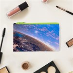 Earth Blue Galaxy Sky Space Cosmetic Bag (XS) Front