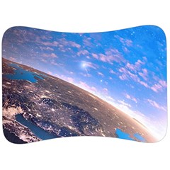 Earth Blue Galaxy Sky Space Velour Seat Head Rest Cushion by Cemarart