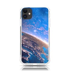 Earth Blue Galaxy Sky Space Iphone 11 Tpu Uv Print Case by Cemarart