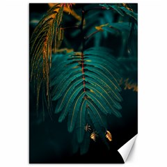 Dark Green Leaves Leaf Canvas 20  X 30  by Cemarart