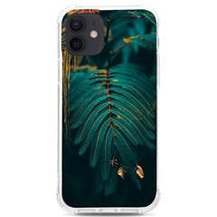 Dark Green Leaves Leaf Iphone 12/12 Pro Tpu Uv Print Case by Cemarart