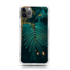 Dark Green Leaves Leaf Iphone 11 Pro Max 6 5 Inch Tpu Uv Print Case by Cemarart