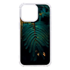 Dark Green Leaves Leaf Iphone 13 Pro Tpu Uv Print Case