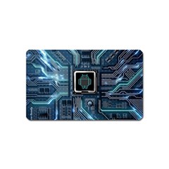 Circuit Board Motherboard Magnet (name Card) by Cemarart