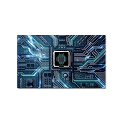 Circuit Board Motherboard Sticker Rectangular (10 Pack) by Cemarart