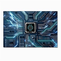 Circuit Board Motherboard Postcard 4 x 6  (pkg Of 10) by Cemarart