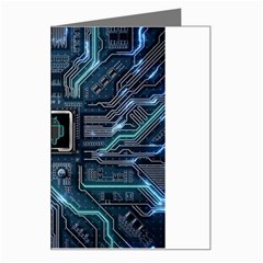 Circuit Board Motherboard Greeting Card by Cemarart