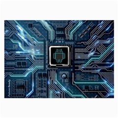 Circuit Board Motherboard Large Glasses Cloth by Cemarart