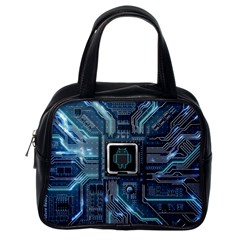 Circuit Board Motherboard Classic Handbag (one Side) by Cemarart