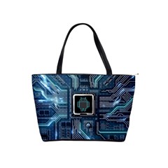 Circuit Board Motherboard Classic Shoulder Handbag by Cemarart