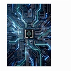 Circuit Board Motherboard Large Garden Flag (two Sides) by Cemarart