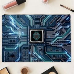 Circuit Board Motherboard Cosmetic Bag (xxl) by Cemarart