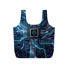 Circuit Board Motherboard Full Print Recycle Bag (s) by Cemarart