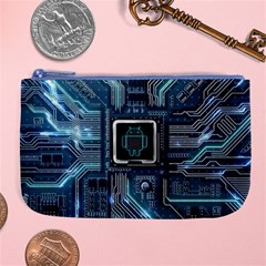 Circuit Board Motherboard Large Coin Purse by Cemarart