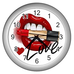 Adobe Express 20220717 1721280 9235749027681339 Fashion-printed-clothing-accessories (1) Wall Clock (silver) by sunkissedallure