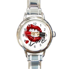 Adobe Express 20220717 1721280 9235749027681339 Fashion-printed-clothing-accessories (1) Round Italian Charm Watch by sunkissedallure