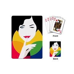 Adobe Express 20220717 1721280 9235749027681339 Fashion-printed-clothing-accessories (1) Playing Cards Single Design (mini) by sunkissedallure