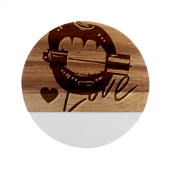 Adobe Express 20220717 1721280 9235749027681339 Fashion-printed-clothing-accessories (1) Marble Wood Coaster (round) by sunkissedallure