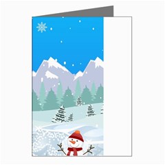 Snowman Orest Snowflakes Greeting Cards (pkg Of 8) by Hannah976