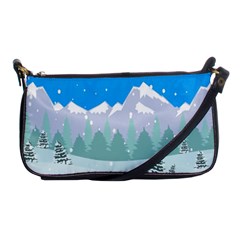 Snowman Orest Snowflakes Shoulder Clutch Bag by Hannah976