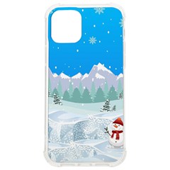 Snowman Orest Snowflakes Iphone 12/12 Pro Tpu Uv Print Case by Hannah976